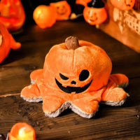 Flip Pumpkin Octopus Squeaky Plush Toy for Dogs