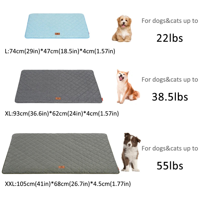 Soft washable dog crate mat with non-slip base – photo 2