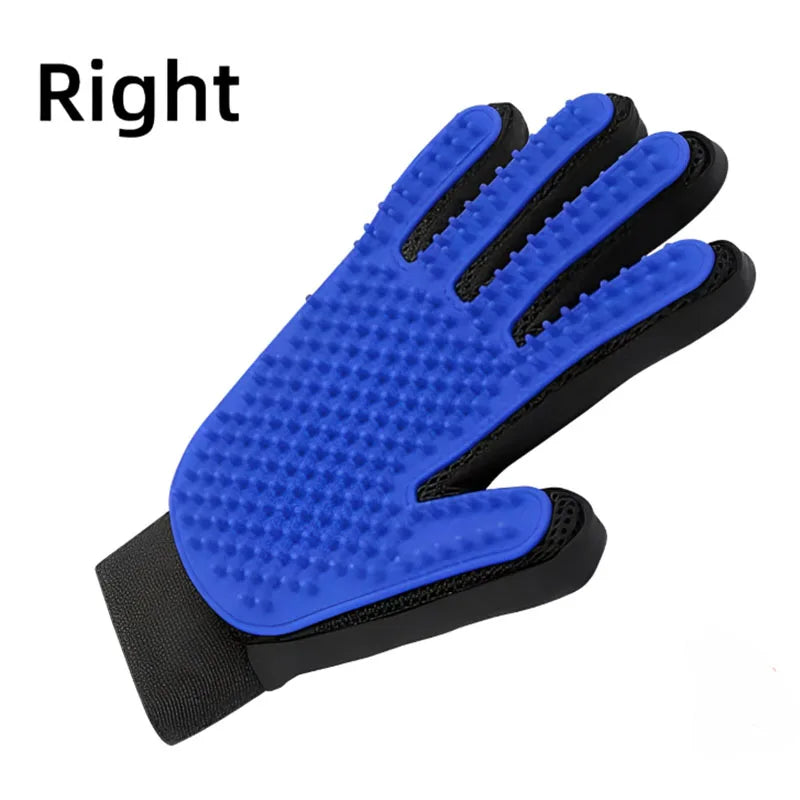 Silicone pet grooming glove for cats and dogs – photo 5