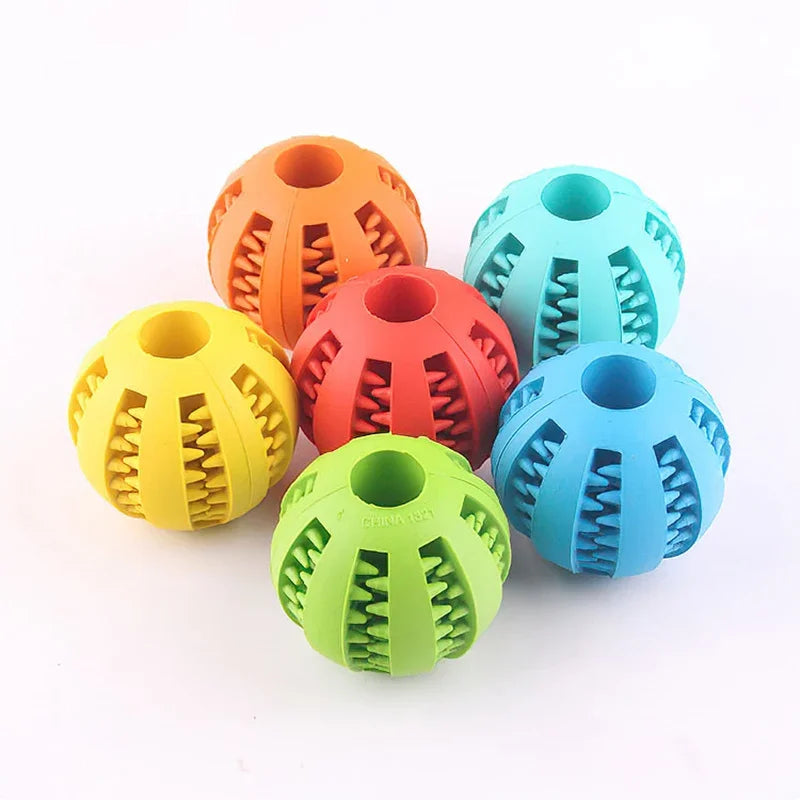 Treat Dispensing Rubber Ball for Dogs