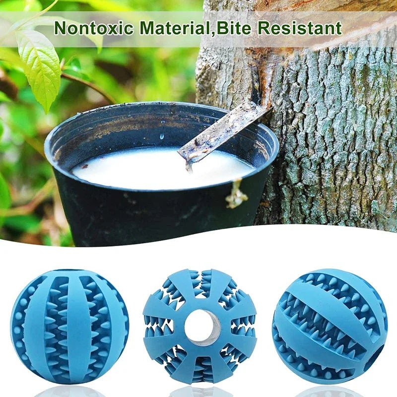 Natural rubber treat dispensing ball for dogs – photo 3