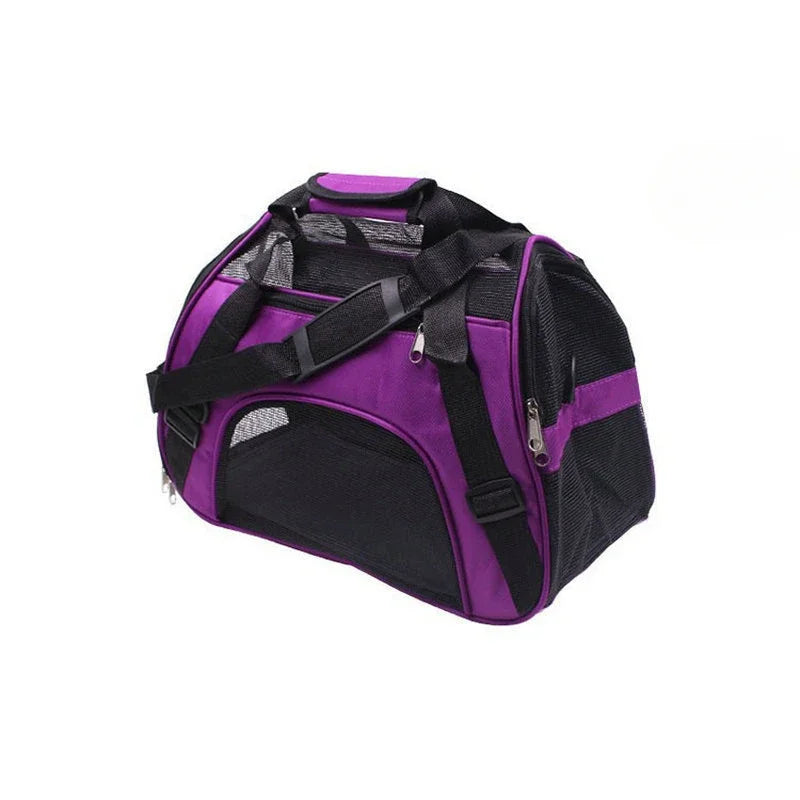 Foldable Mesh Pet Carrier Bag for Cats & Dogs