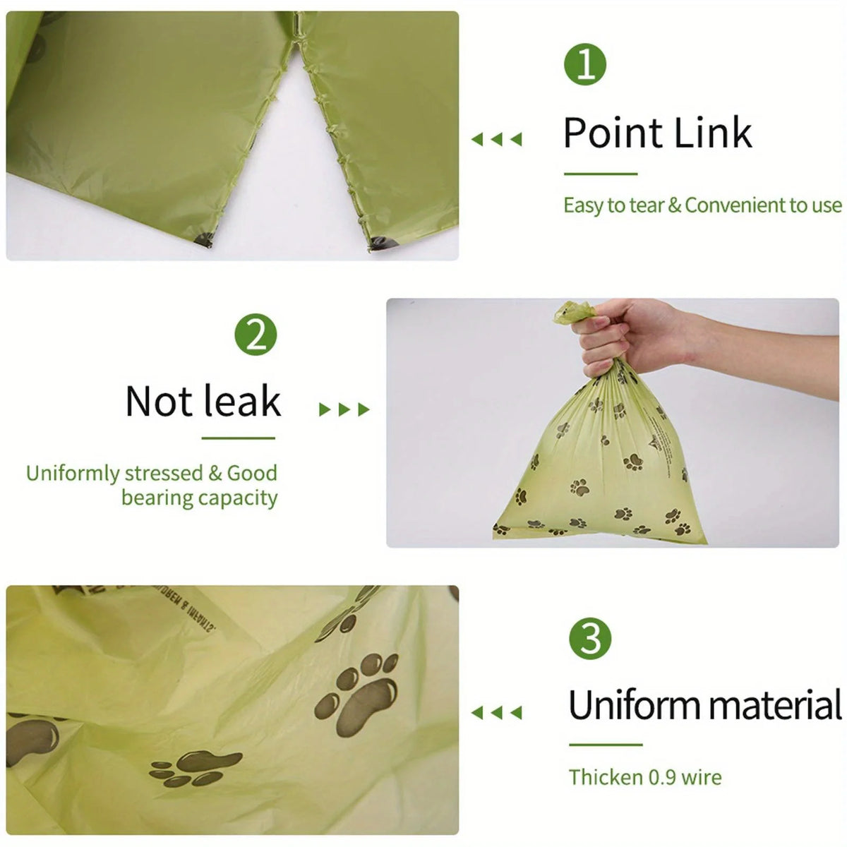 Dog Poop Bags, 8 Rolls – photo 3