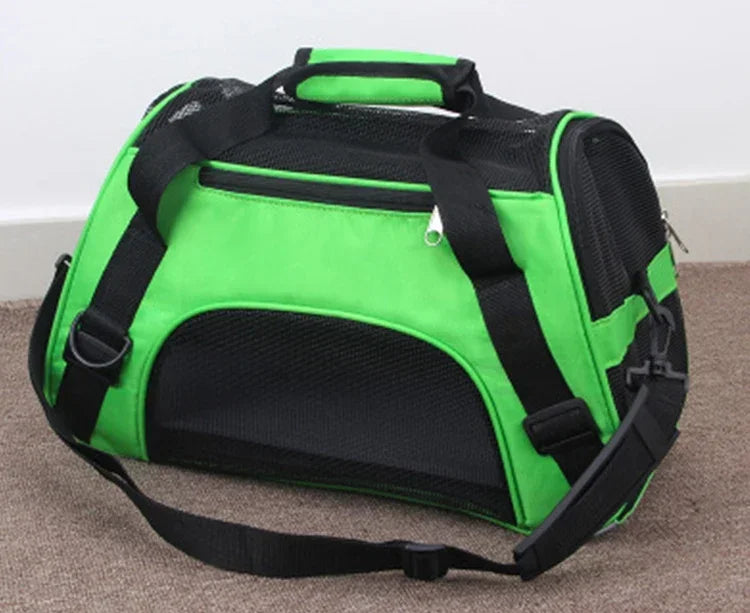Foldable Mesh Pet Carrier Bag for Cats & Dogs
