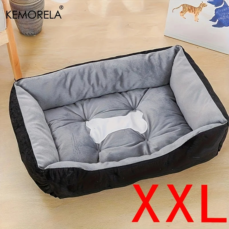 Plush dog bed with soft high-rebound filling – photo 7