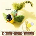 Chirping Bird Cat Toy with Elastic Rope