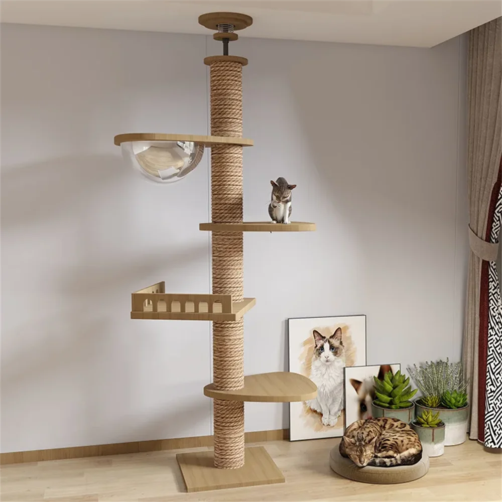 Adjustable Floor-to-Ceiling Cat Tree 250–270cm