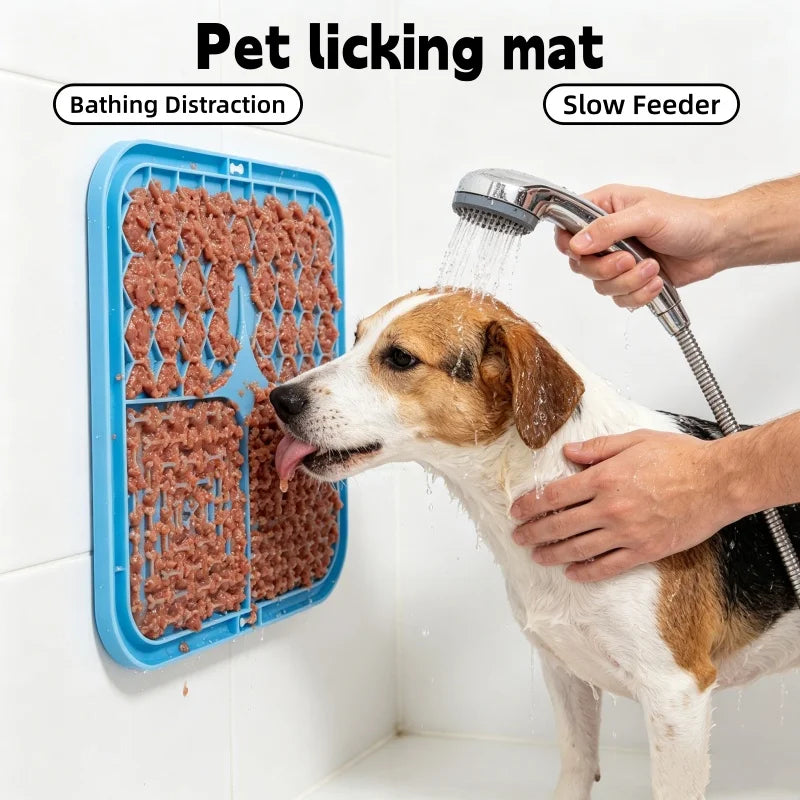 Dog Lick Mat with Suction Cups, Silicone Slow Feeder Mat 15.5cm – photo 2