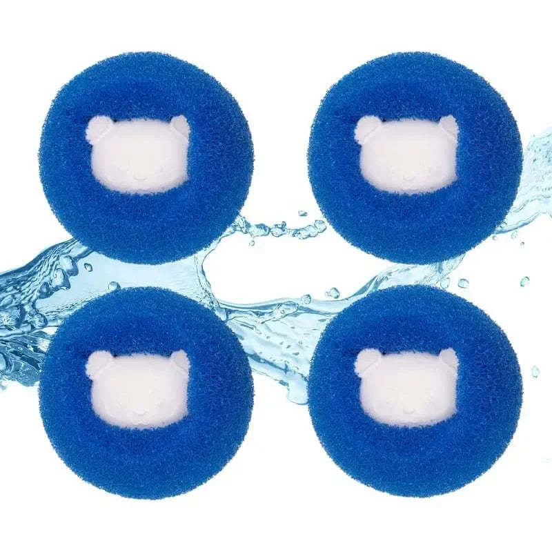 Blue and orange pet hair remover laundry balls – photo 12