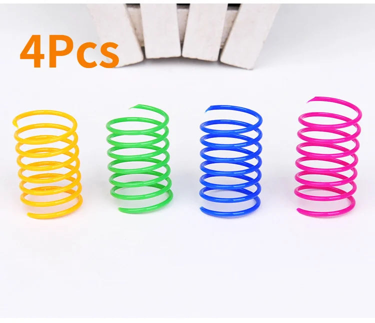 Spiral Spring Cat Toys, Colourful Coil Springs for Cats & Kittens – photo 7