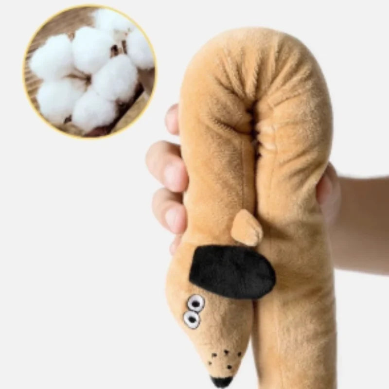 Plush snail-shaped snuffle mat for hiding pet treats – photo 7