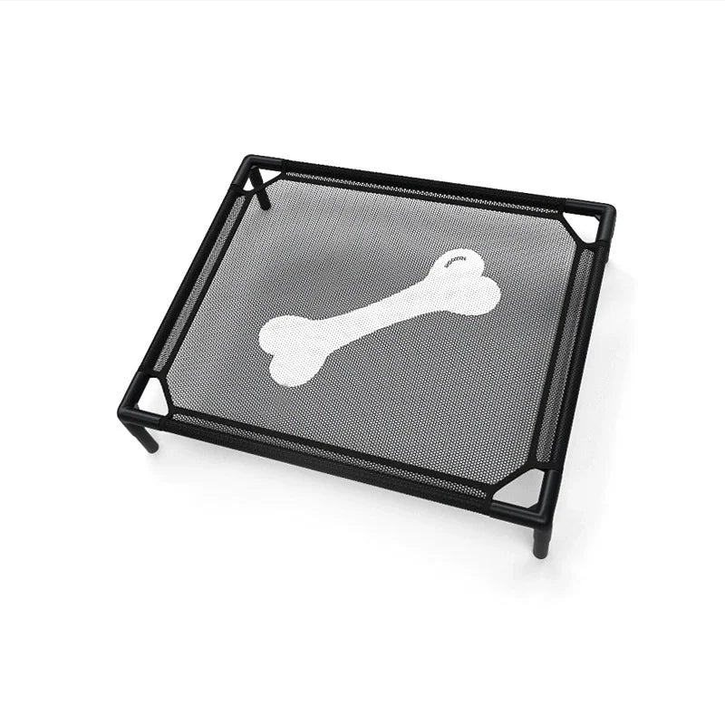 Raised dog bed with breathable mesh and guardrail – photo 10