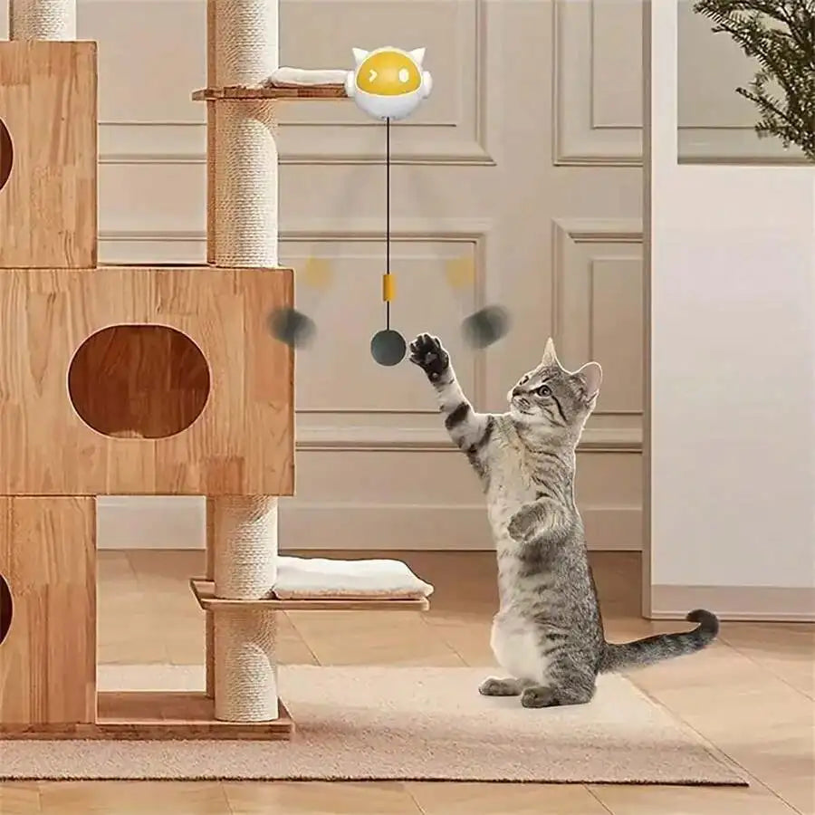 Automatic Moving Ball Cat Toy with Table Clip