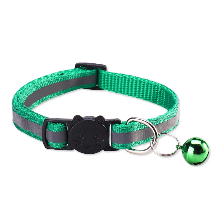 Reflective Breakaway Cat Collar with Bell