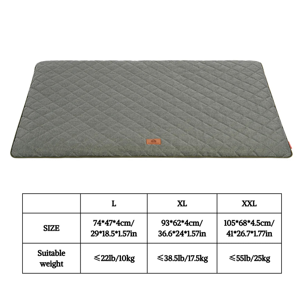 Washable Dog Crate Mat with Non-Slip Base