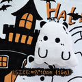 White ghost squeaky plush dog toy