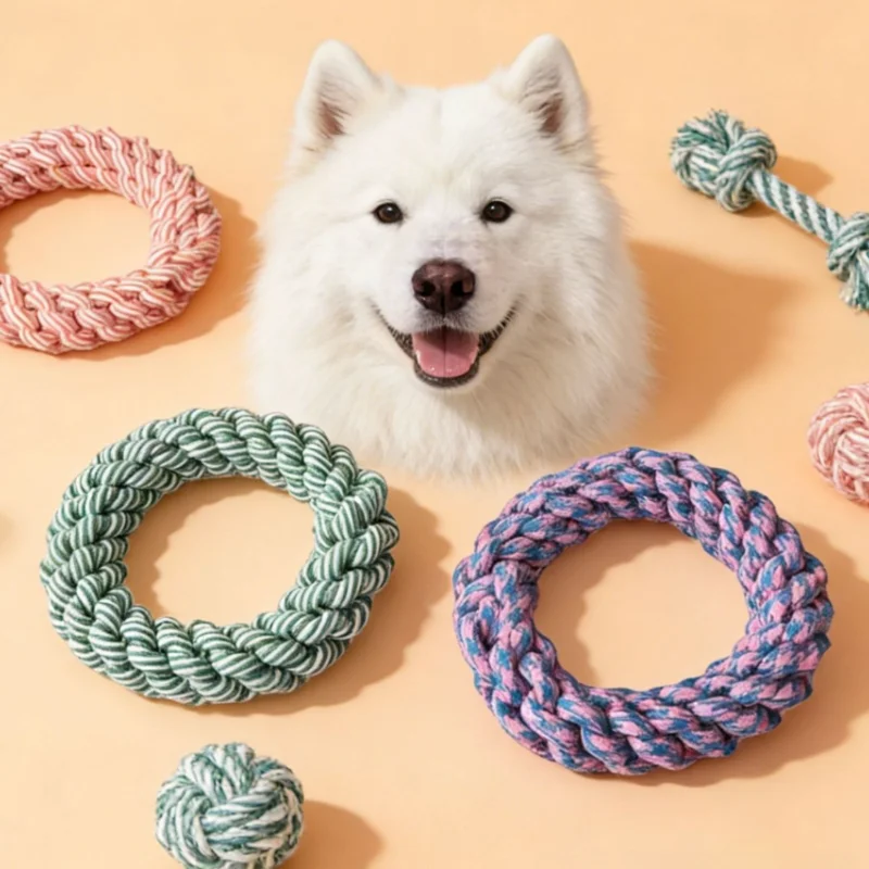 Rope tug toy for medium and large dogs – photo 8