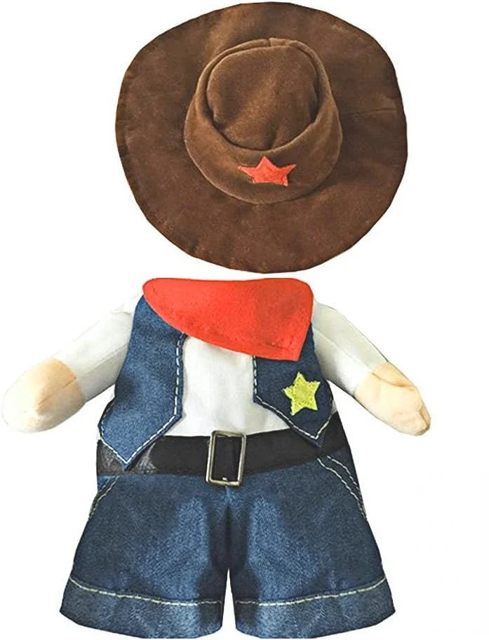 Cowboy Halloween Costume with Hat for Cats & Dogs