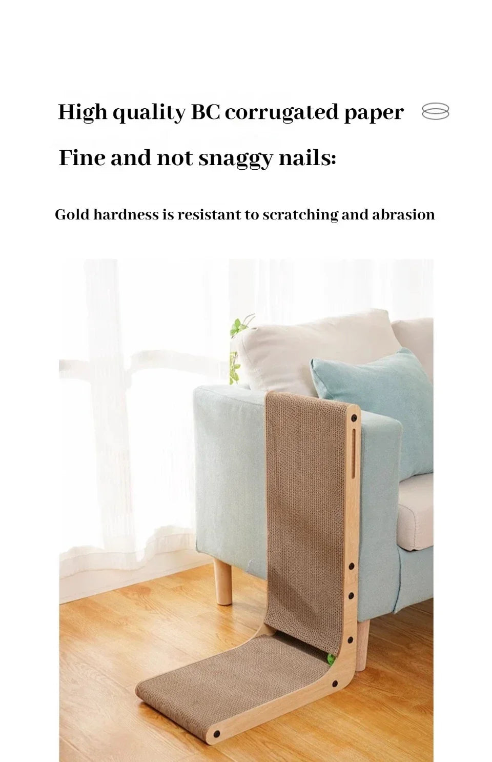 L-Shaped Cardboard Cat Scratcher