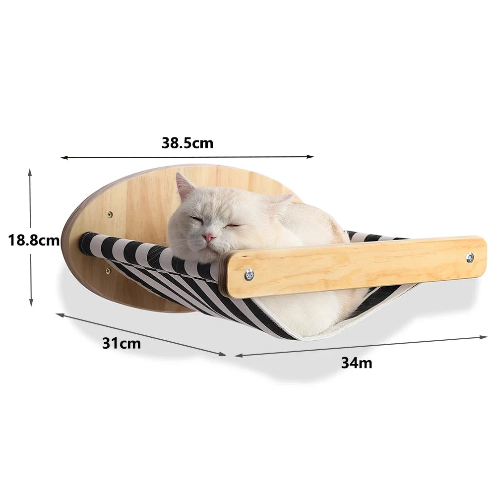 Wall-Mounted Cat Shelves, Steps & Hammocks