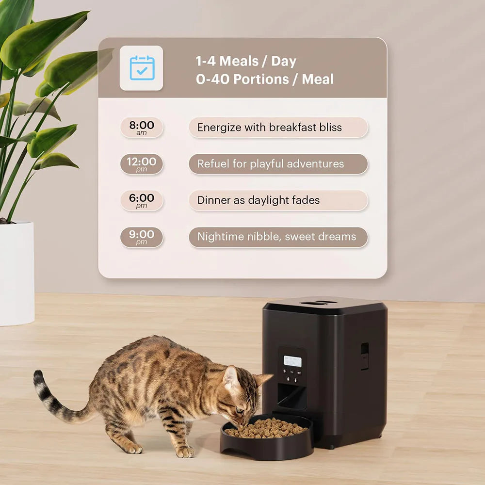 Automatic timed pet feeder with LCD display – photo 4