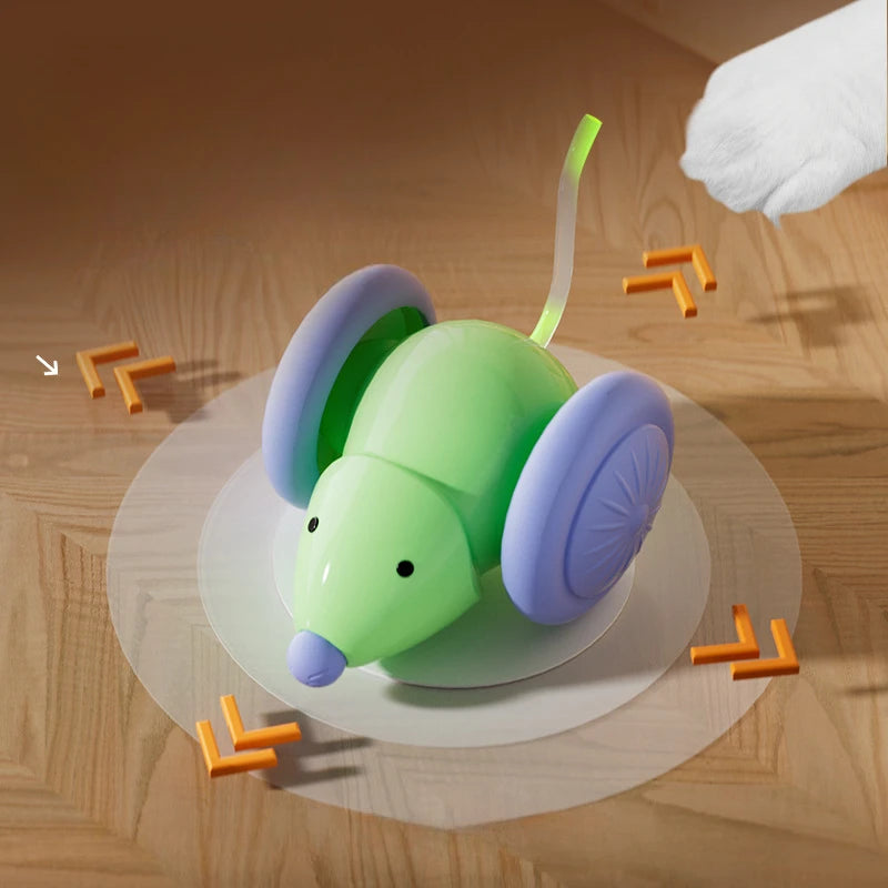 Small rechargeable automatic mouse toy for cats – photo 4