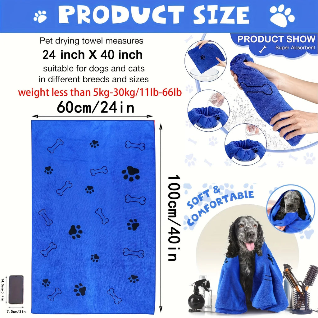 Absorbent microfibre dog towel – photo 6