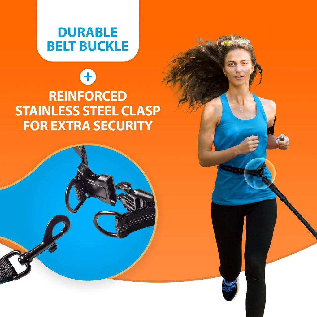 Hands-free double dog lead with padded handles – photo 6