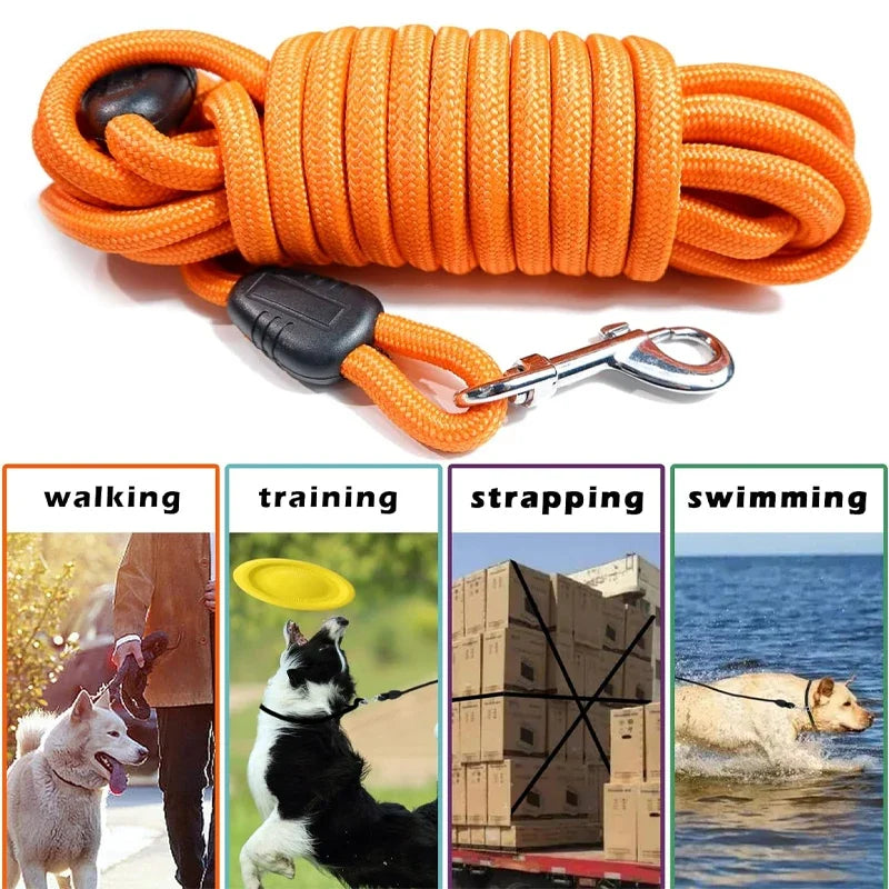 Long nylon recall training lead for dogs – photo 6