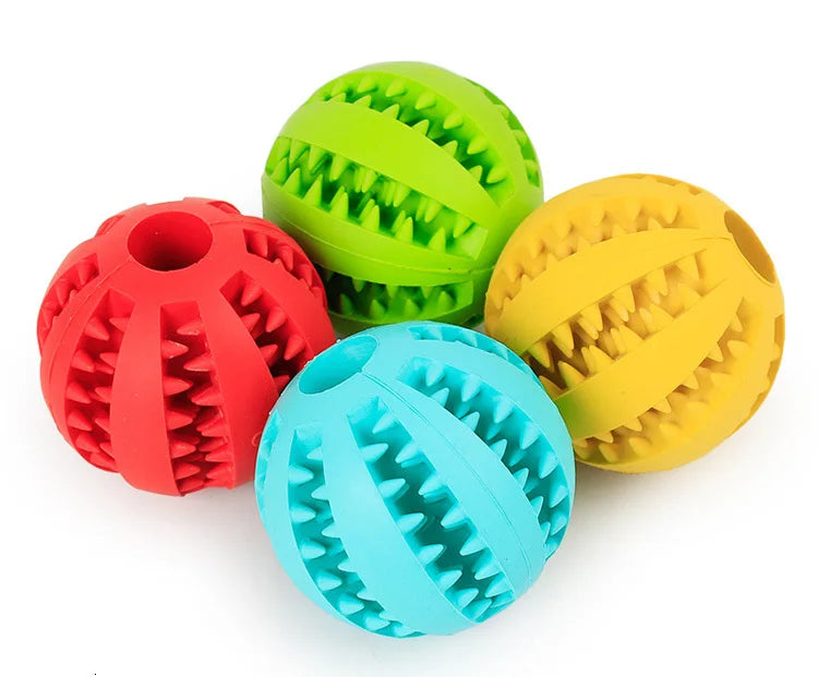 Treat Dispensing Rubber Ball for Dogs