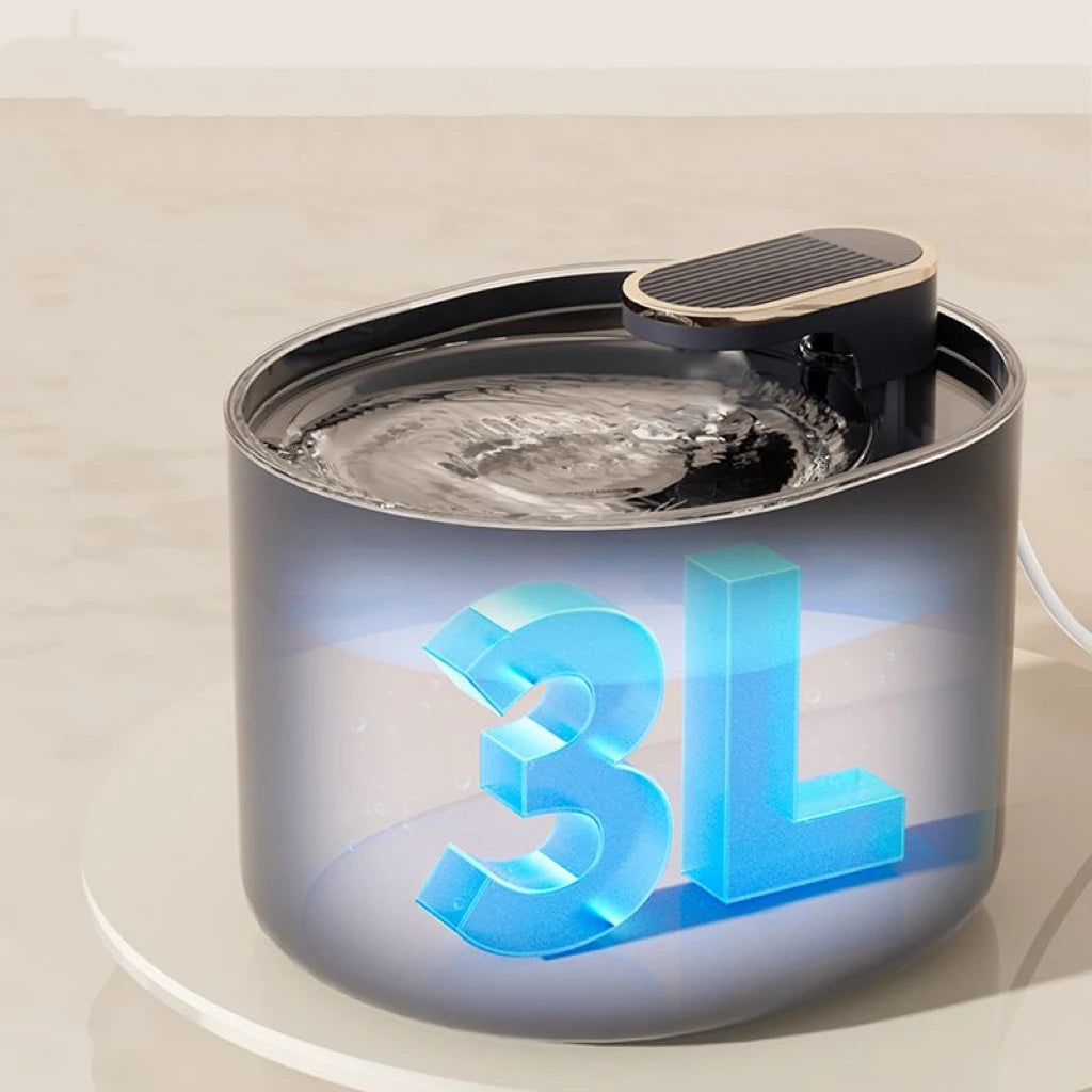 Large 3L splash-free water fountain for cats and dogs – photo 2