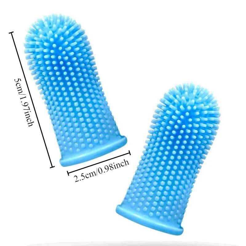 Silicone finger toothbrush for cats and dogs with storage case – photo 6