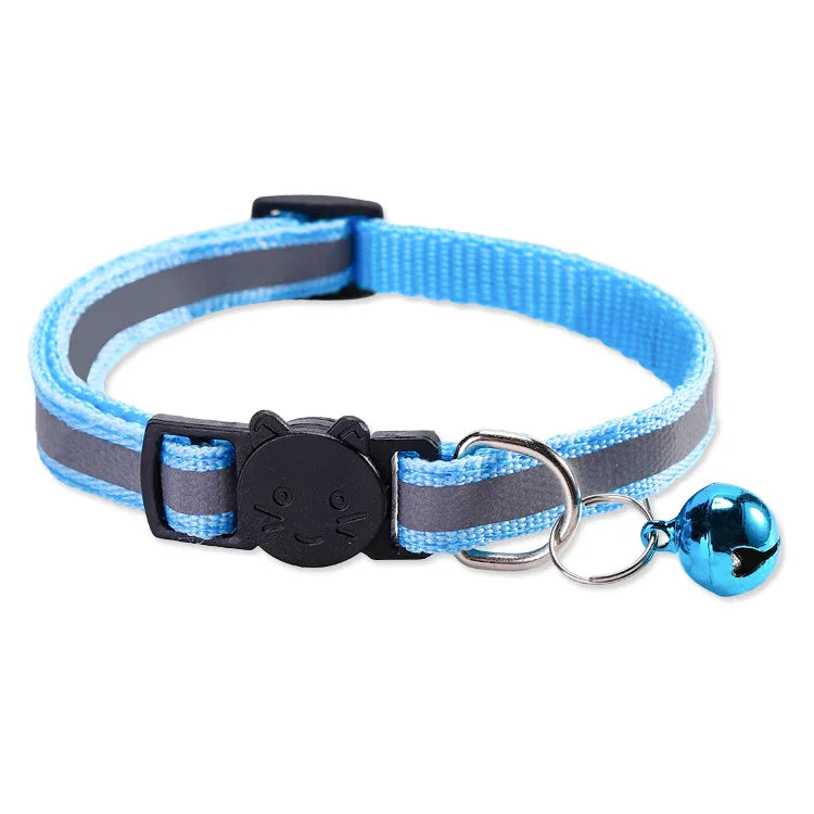 Reflective Breakaway Cat Collar with Bell