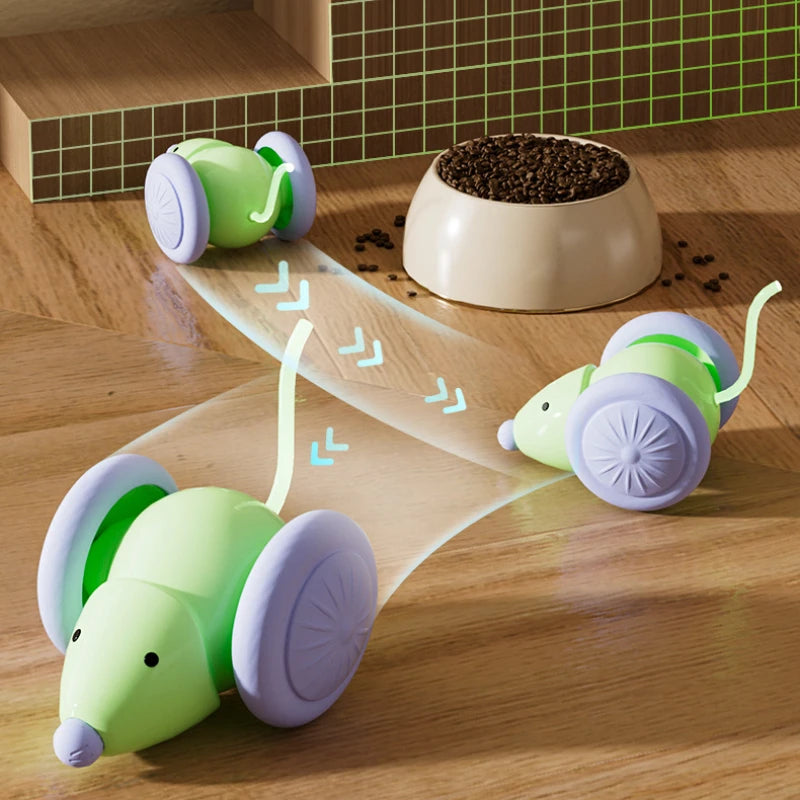 Small rechargeable automatic mouse toy for cats – photo 10
