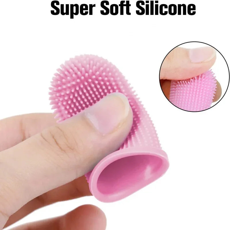 Silicone finger toothbrush for cats and dogs with storage case – photo 8