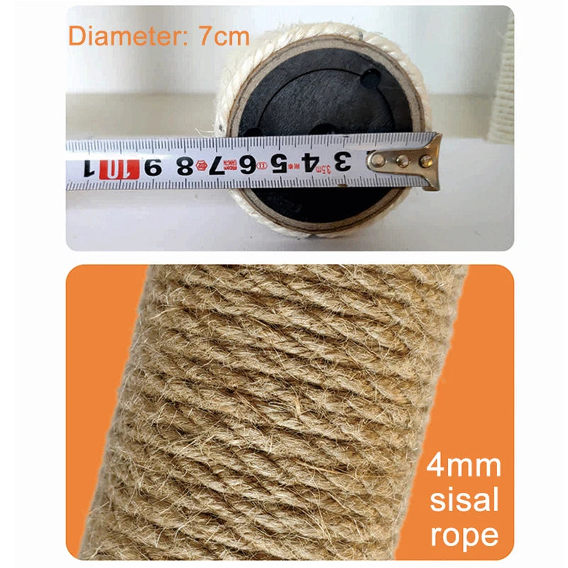 Replacement sisal rope scratching post for a cat tree – photo 6