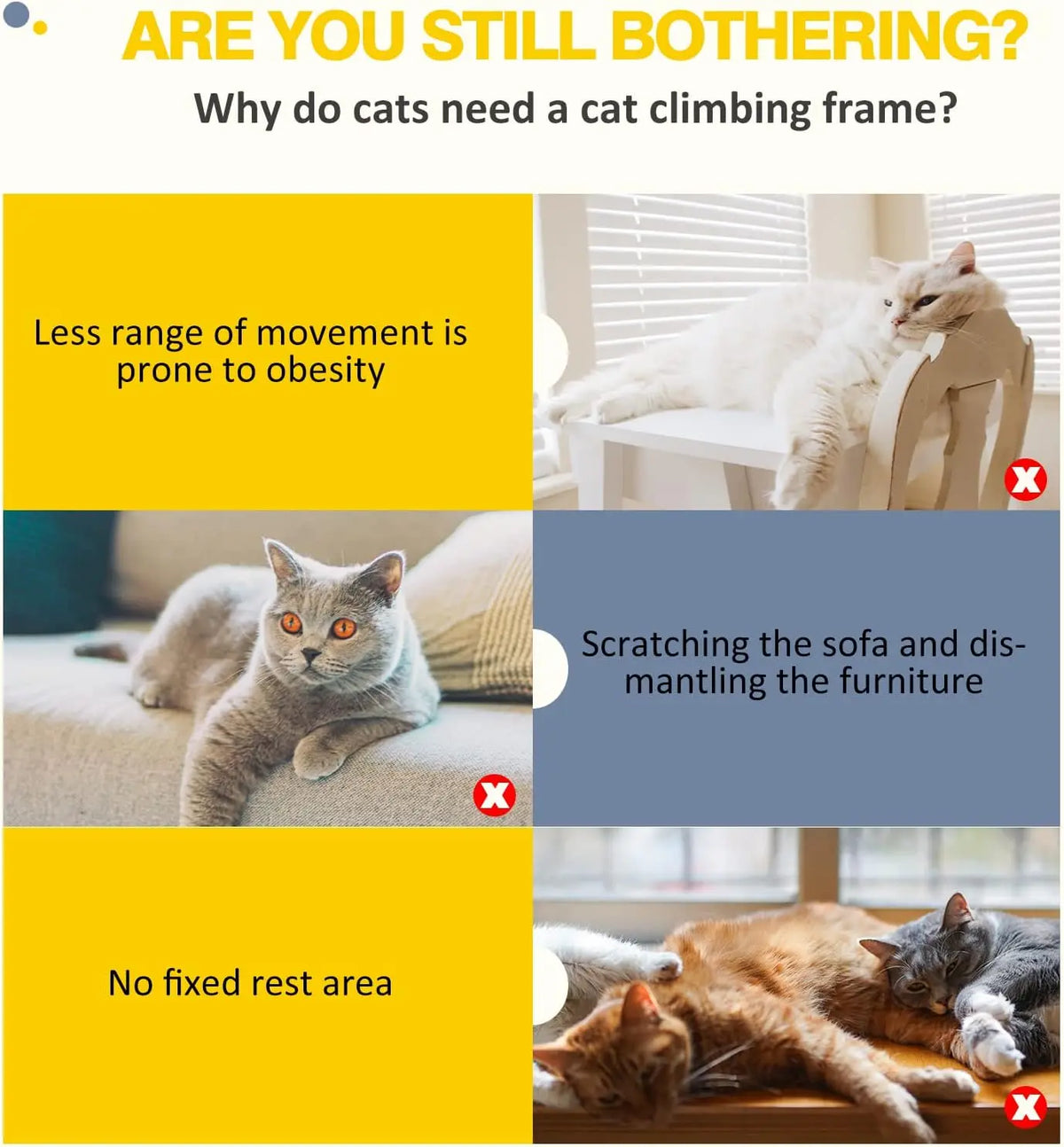 140cm Cat Tree with Condo, Hammock & Sisal Posts