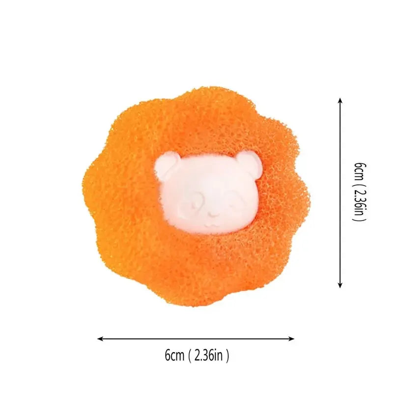 Blue and orange pet hair remover laundry balls – photo 6