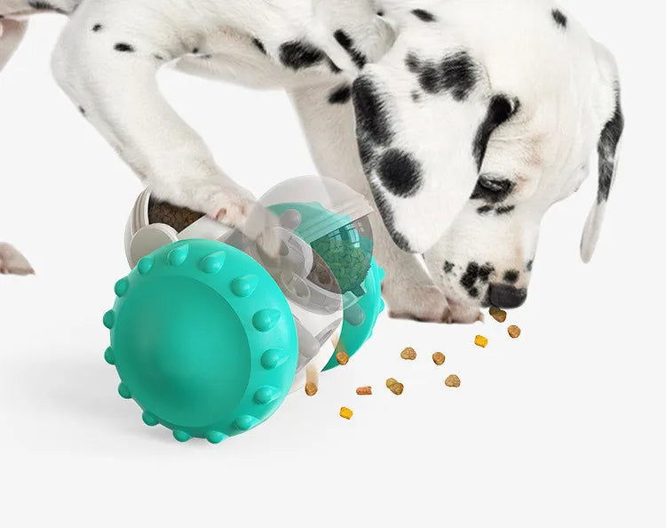 Robot-shaped treat dispenser wobble toy for dogs – photo 10