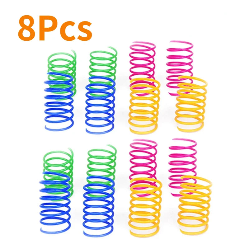 Spiral Spring Cat Toys, Colourful Coil Springs for Cats & Kittens – photo 8