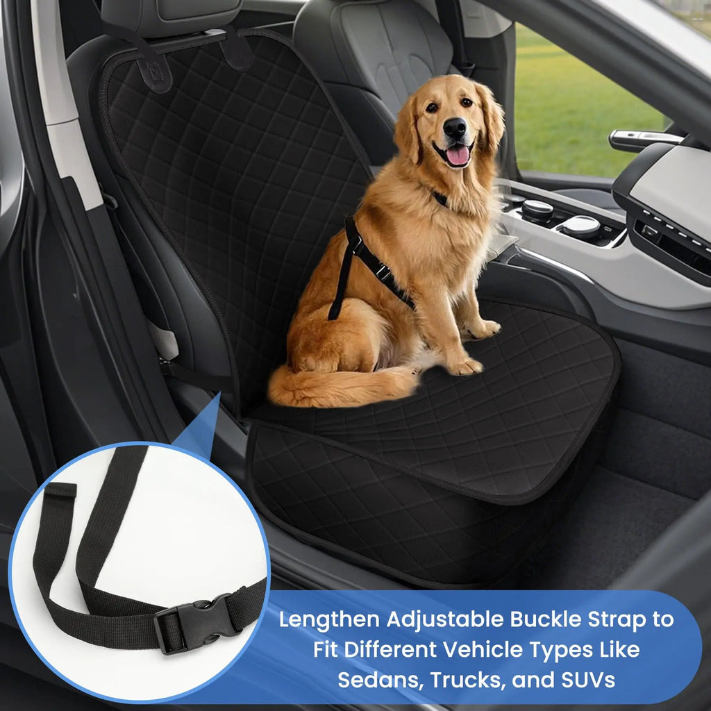Waterproof dog front seat cover in a car – photo 2