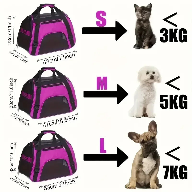 Soft foldable mesh pet carrier bag – photo 2