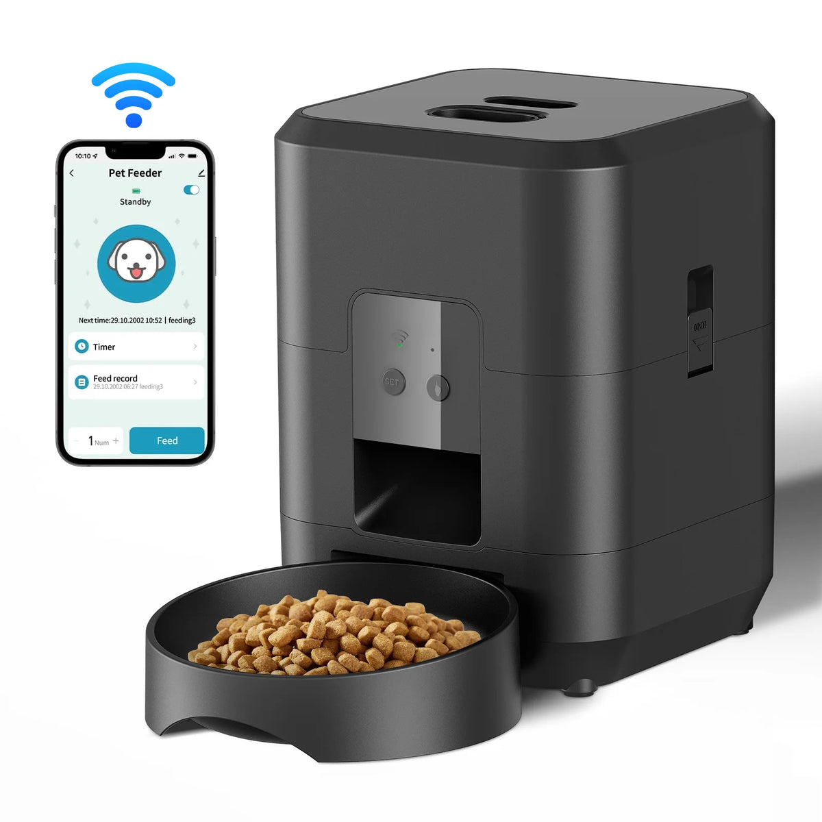 Automatic timed pet feeder with LCD display – photo 12