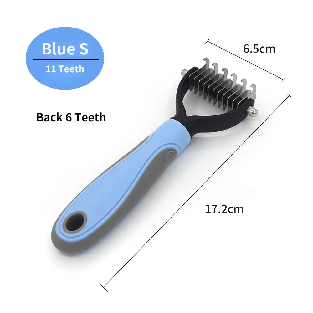 Stainless Steel Deshedding Brush for Cats & Dogs