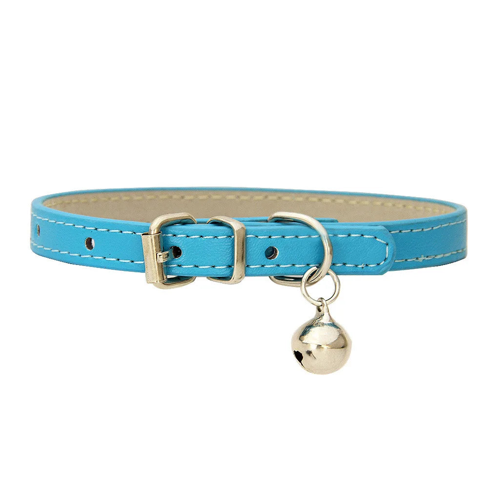 Adjustable PU leather collar for cats and small dogs – photo 11
