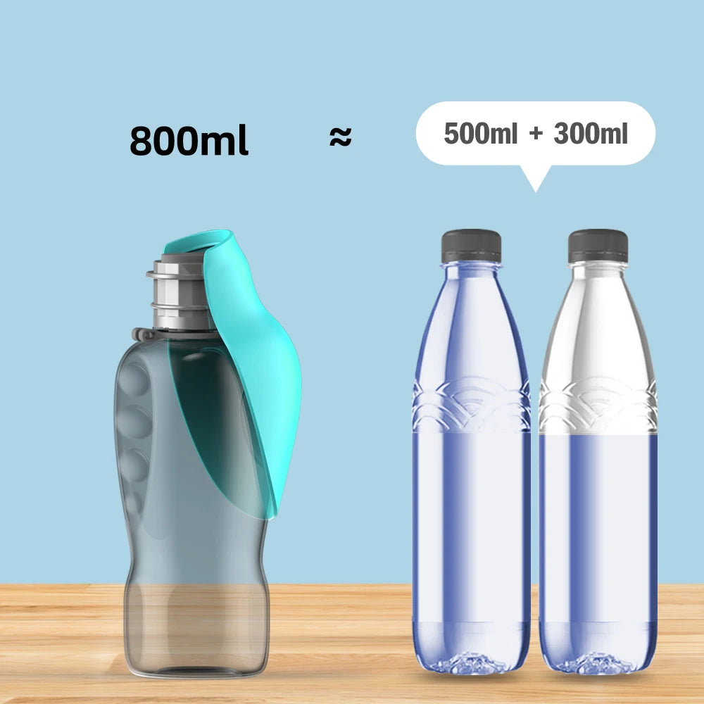 Portable dog water bottle with drinking bowl – photo 5
