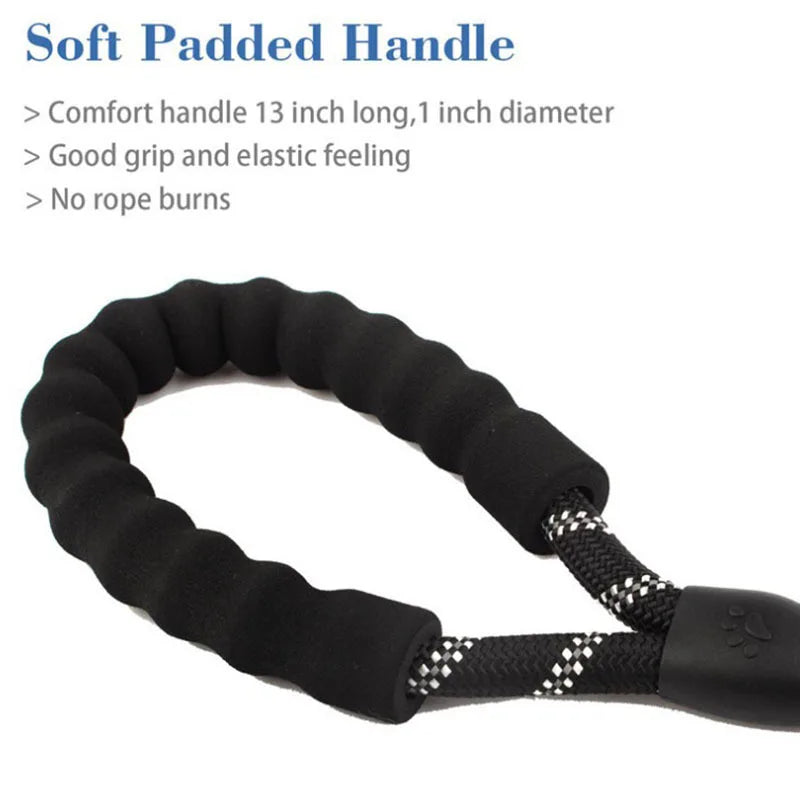 Reflective Dog Lead with Padded Handle