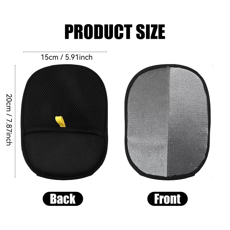 Black washable pet hair remover glove for clothes – photo 7