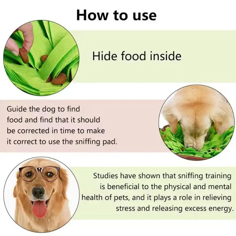 Snuffle mat with hidden treats for cats and dogs – photo 10