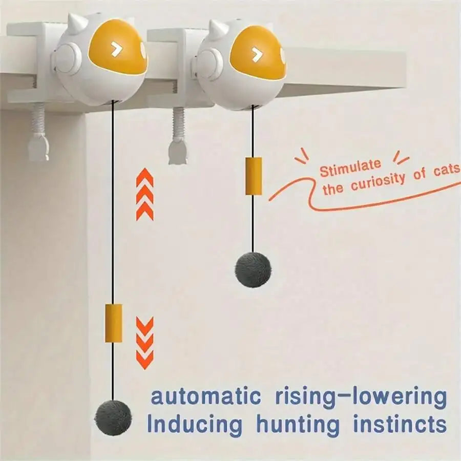 Automatic Moving Ball Cat Toy with Table Clip